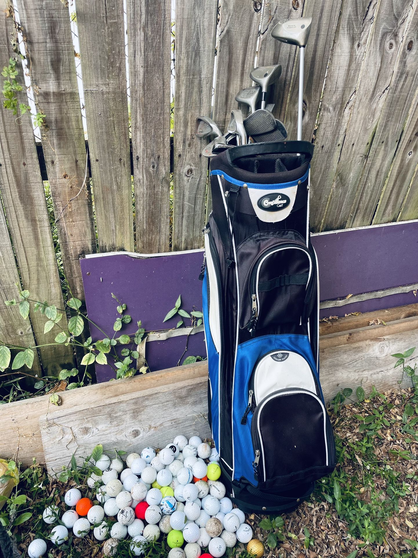 Golf Balls With Golf Bag & Clubs Set ⛳️