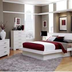 New White King Bedroom Set 