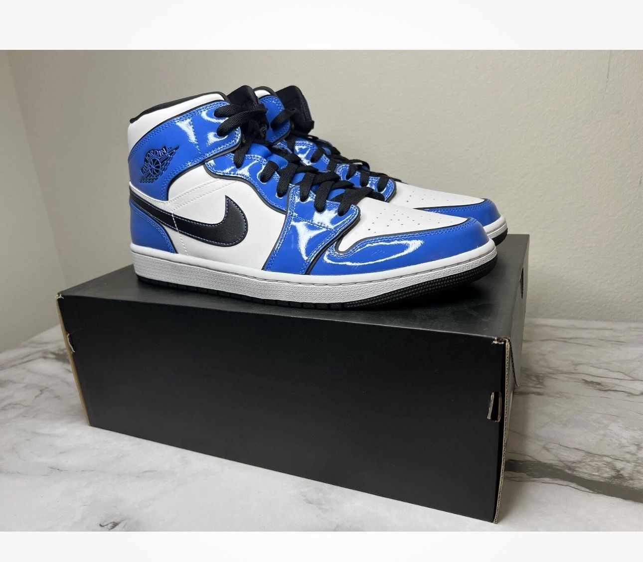 Nike Air Jordan 1 Mid SE Signal Blue DD6834-402 Men's US 12 new