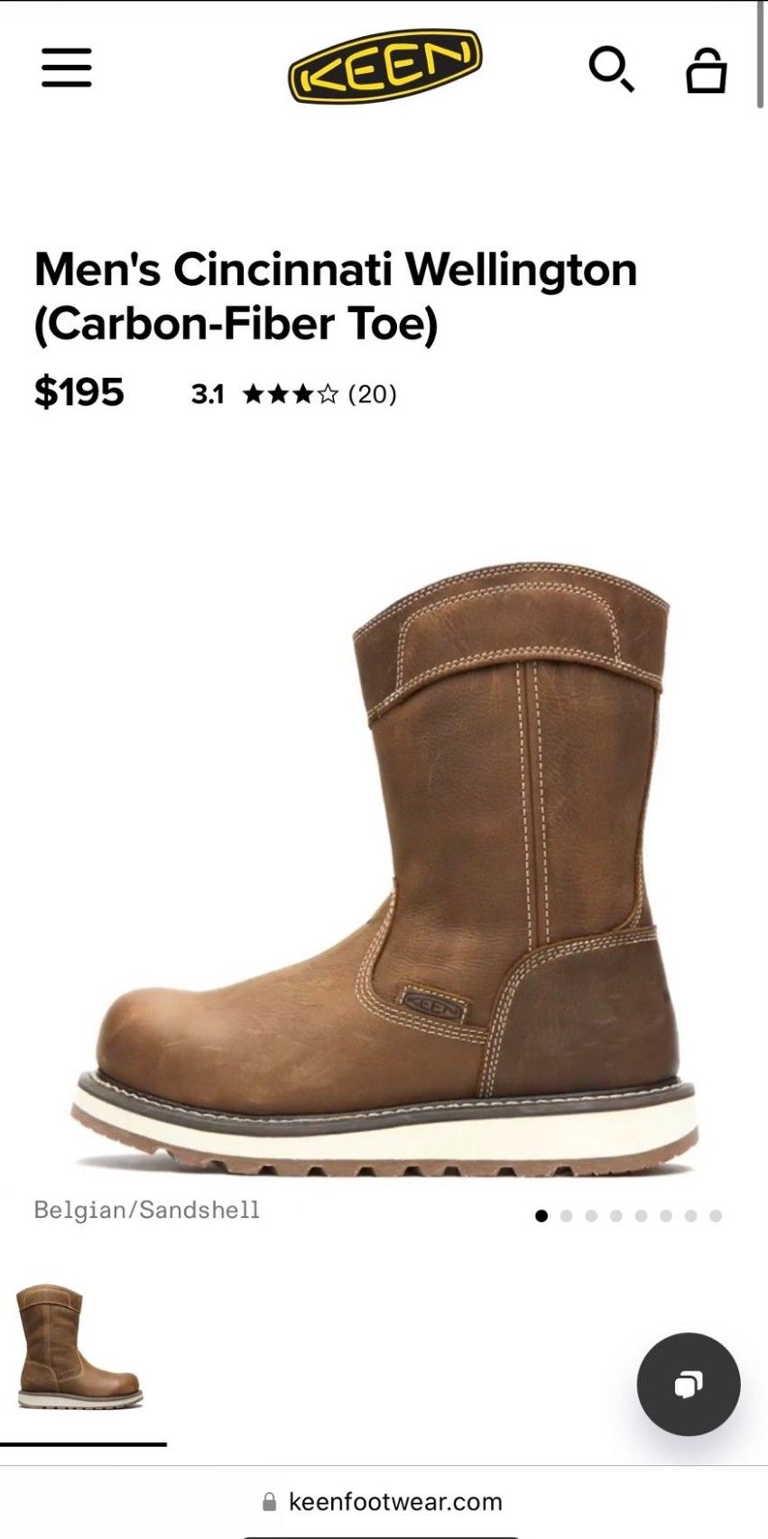 Keen Cincinnati Wellington