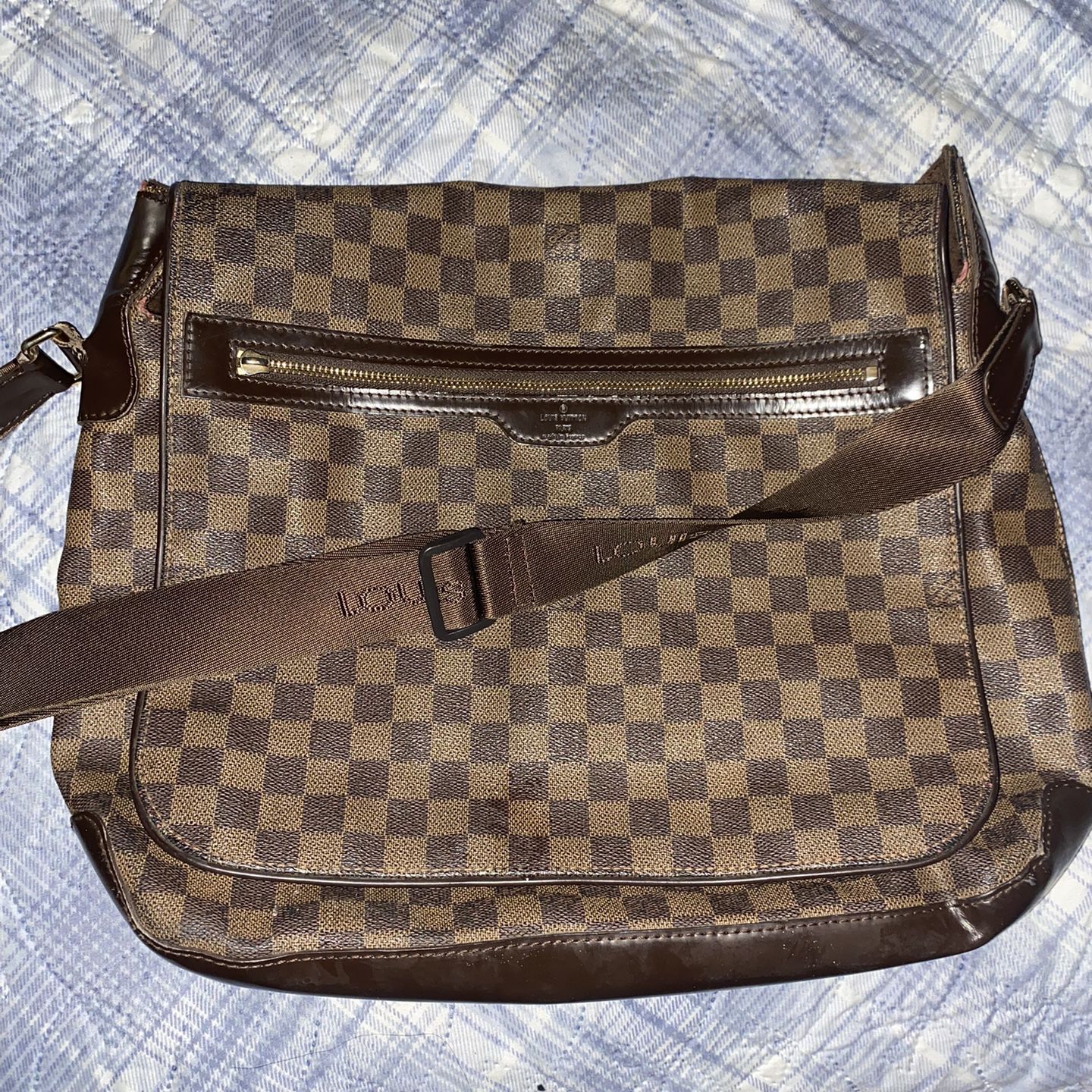 Louis Vuitton Vintage - Damier Ebene Spencer Bag - Brown - Leather