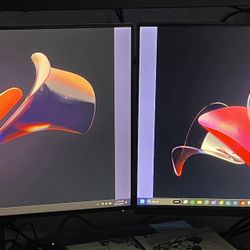 3 Dell 24” Monitors 