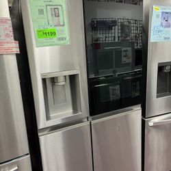 Refrigerator-LG Open Box Side By Side Refrigerator With 1 Year Warranty 