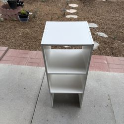 🧺 White Storage Shelf / Organizer – 3-Tier, Clean & Sturdy