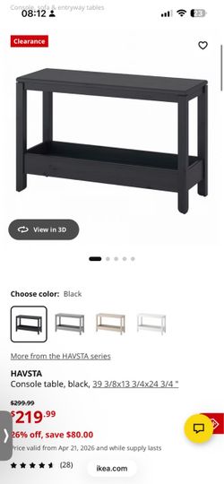 IKEA HAVSTA Console table