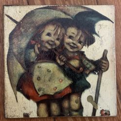 Vintage Hummel small hanging wall plaque