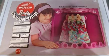 Assemble put together Barbie fashion stage by Mattel (1970)