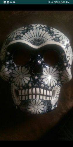 Ceramic skull face