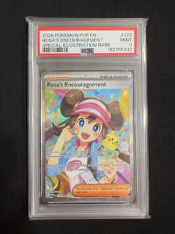PSA 9 Rosa's Encouragement SIR 123/088 POR Perfect Order Pokemon TCG Card