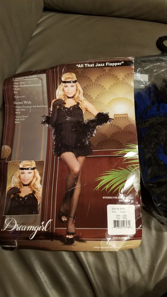 Brand new woman Halloween costume all that jazz Flapper size large or extra-large