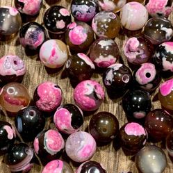10 Nqtural Agate gemstone Beads