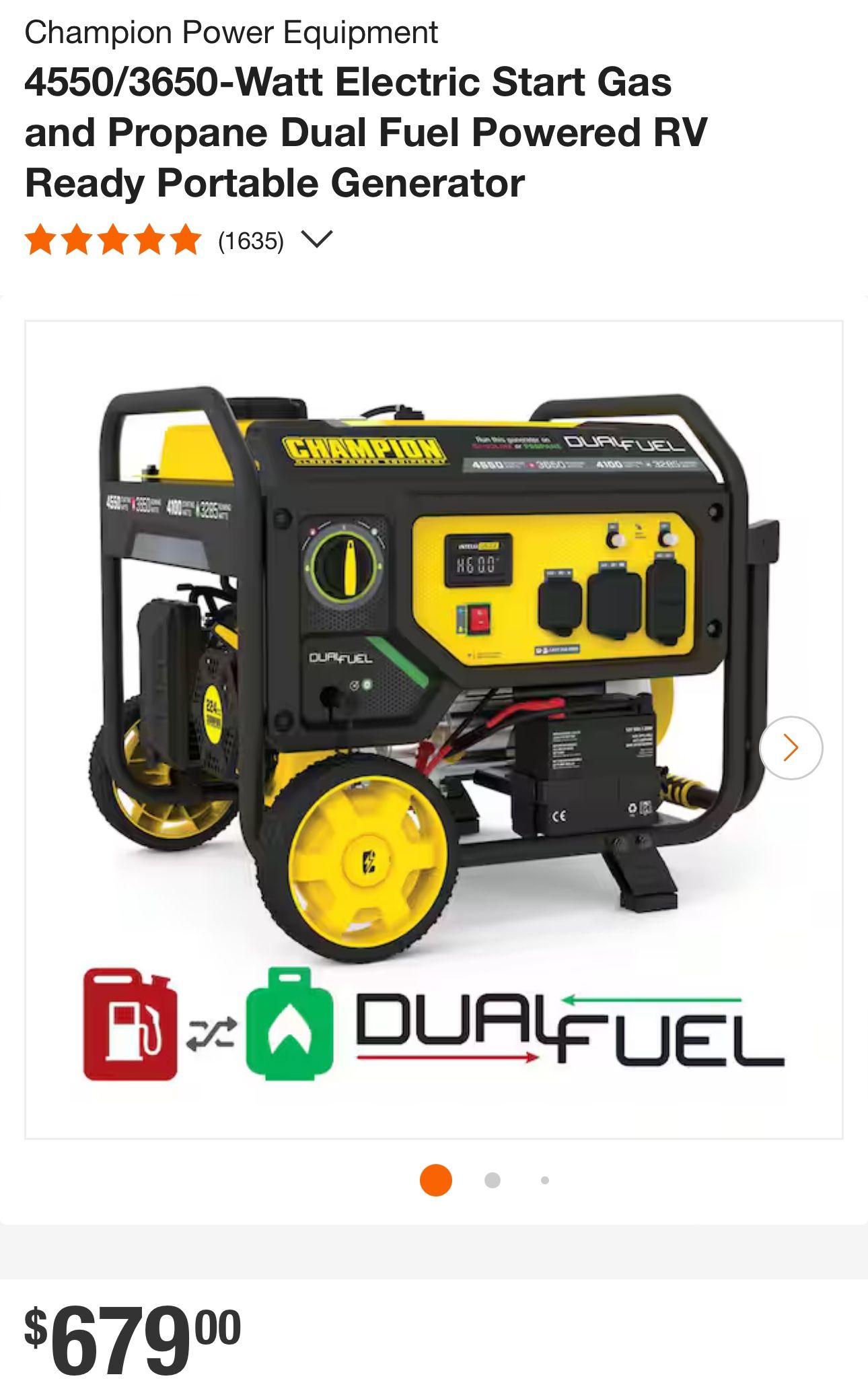 Generador Champion Gasolina Y Propano 5300w