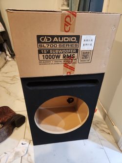 15 Inch dd woofer 1000 rms is 299 box is 100 good wood not cheap wood