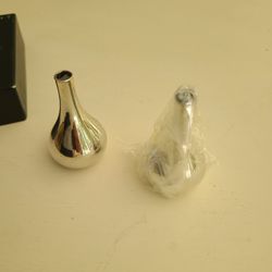 Silverplate Teardrop Candle Holders Dansk Designs Denmark IHQ new in box