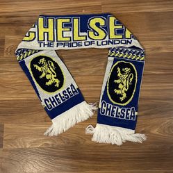 Chelsea FC “Pride of London” Soccer Scarf – Blue/Yellow/White (Used)