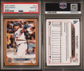 2022 TOPPS | GOLD [#852/2022]MAX MUNCY 572 PSA 10