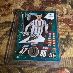 2020-21 Topps Match Attax UCL Extra Signature Style Cristiano Ronaldo #SI7