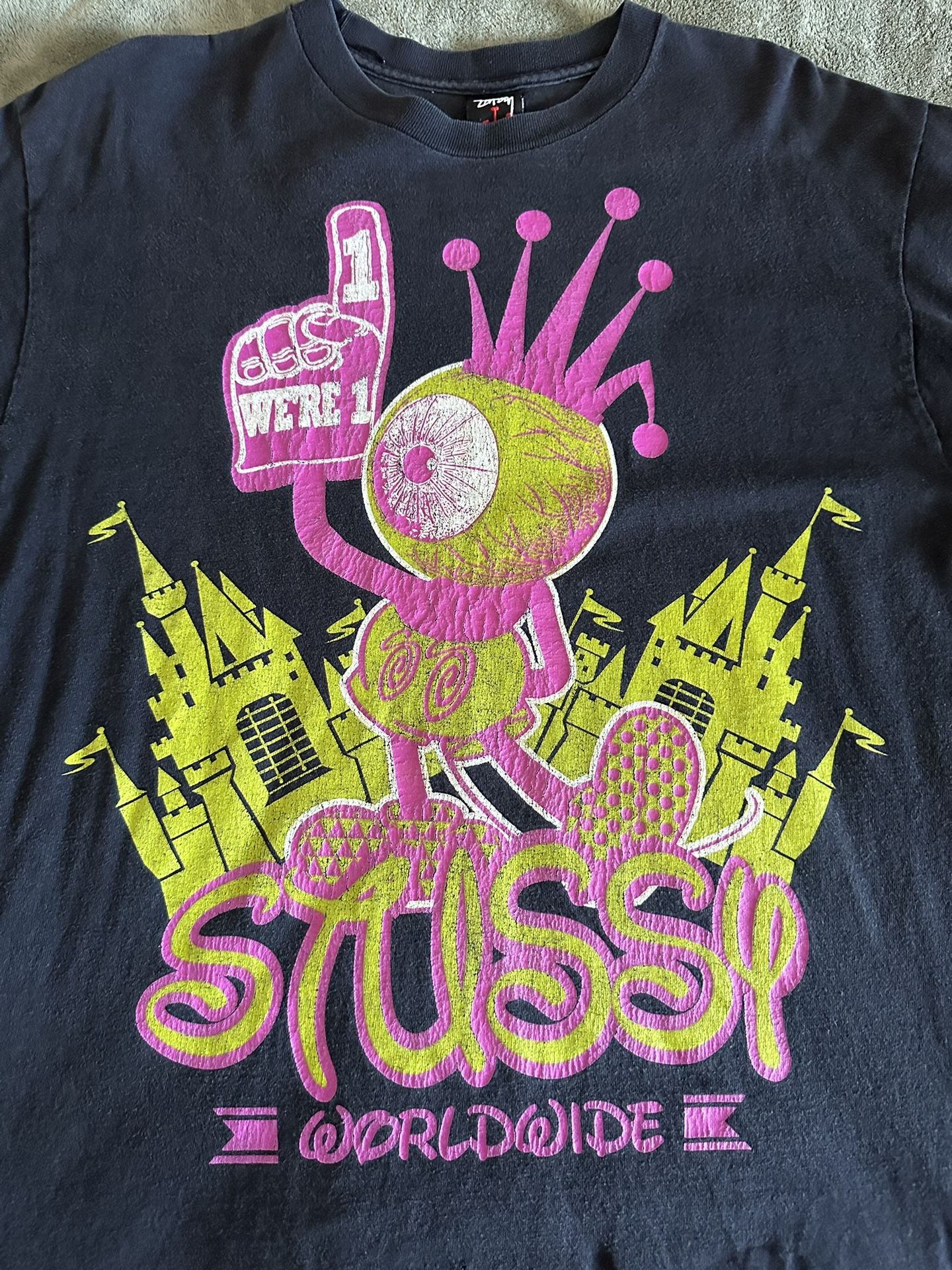 Vintage Stüssy Disneyland T-shirt - Men's size large for Sale in