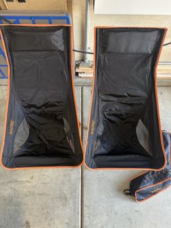 2Pack Lightweight Portable High Back Camping Chair,