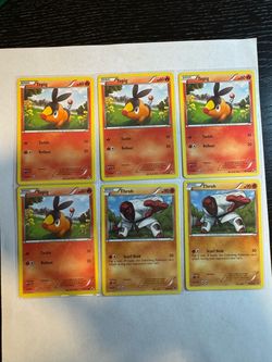Pokémon TCG Tepig & Throh Card Lot (6 Cards)