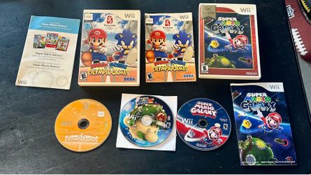 Nintendo Wii Games: Super Mario Galaxy 1 & 2, Mario & Sonic at the Olympic Games