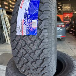 265/65/17 New set Of AT Tires Installed 