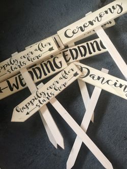 Wedding signs (2 of each)