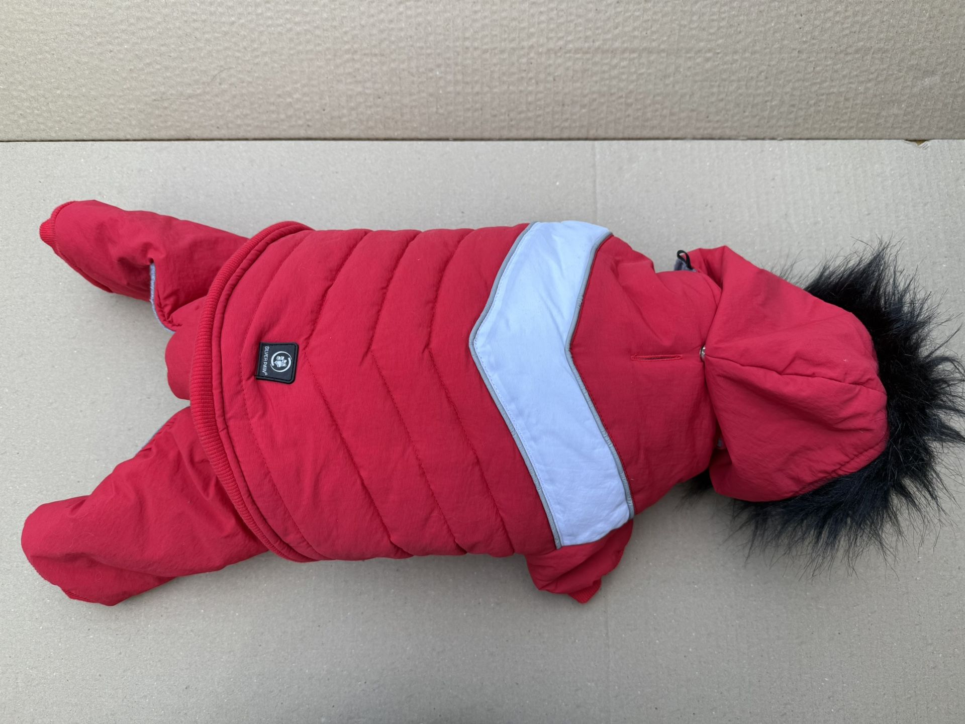Dog Parka With Overalls - Silver Paw Brand