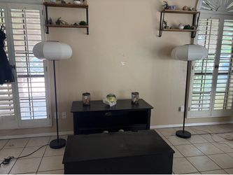 Lap, little LED, and cabinet