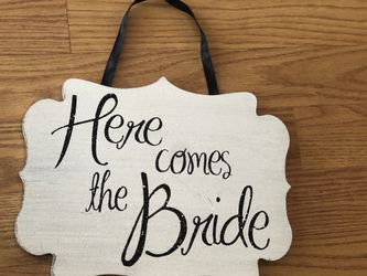 Wedding sign for ring bearer