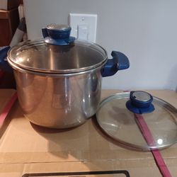 Inox Diffussal  By Tfal Stainless Steel Stock Pot w Lid 6L