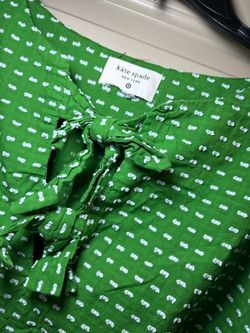 Kate Spade New York Green Printed Top