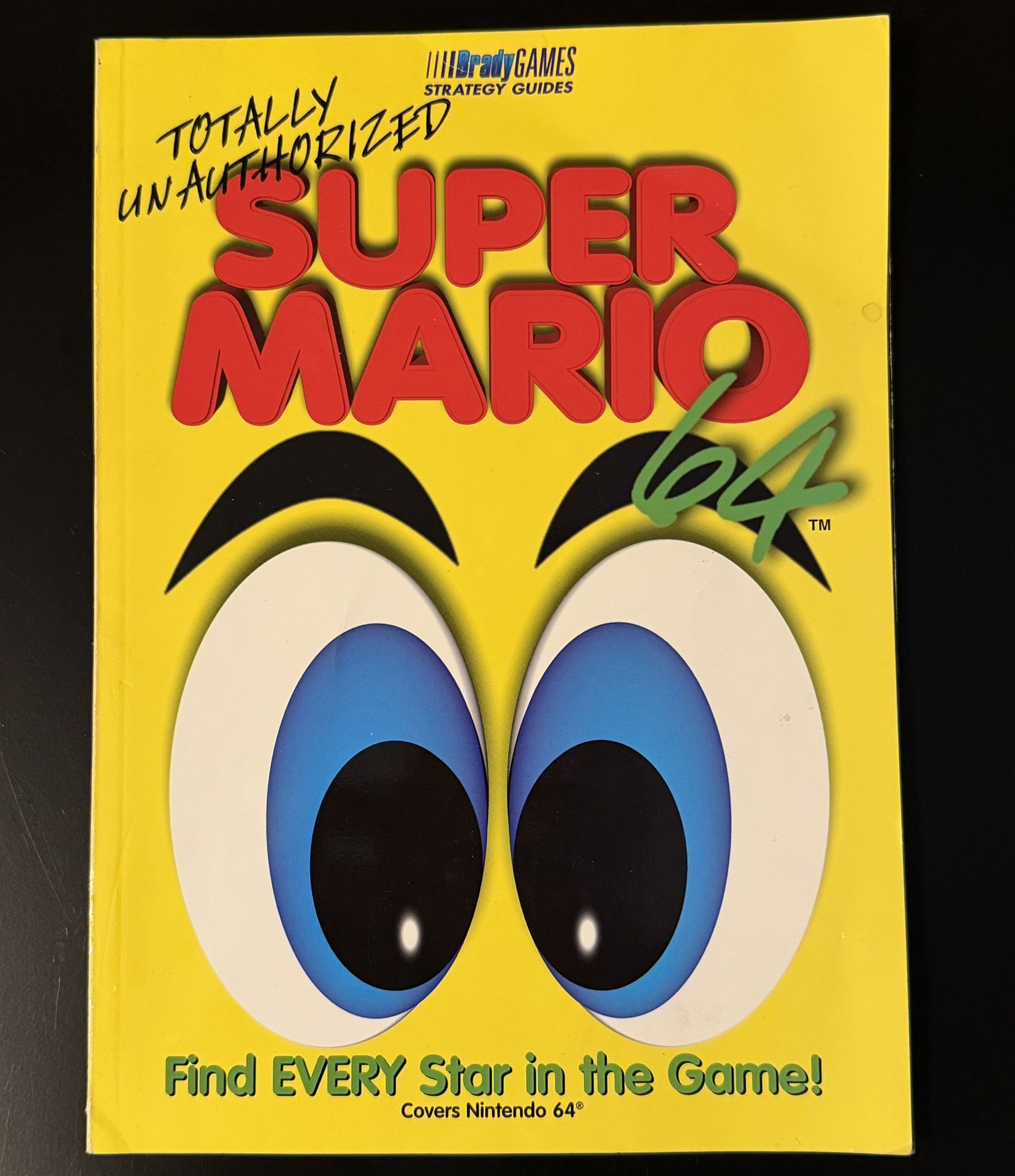 Nintendo Super Mario 64 Brady Games Strategy Guide - Lightly Used & complete