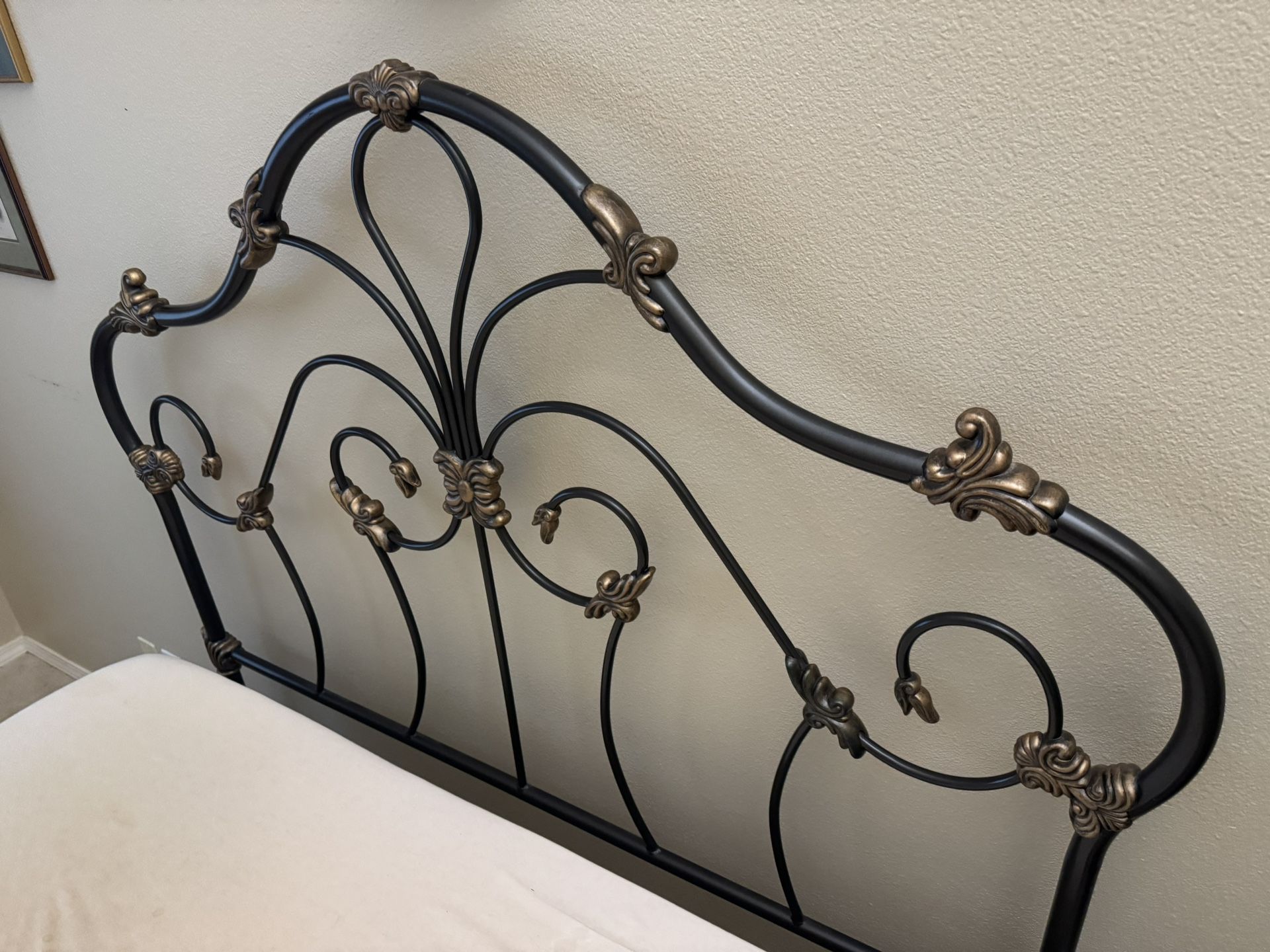 Bed Frame w/ Box Spring and Mattress