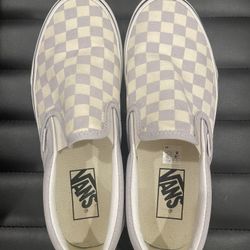Lavender Vans Slip-Ons (Womens 8, Mens 6.5)