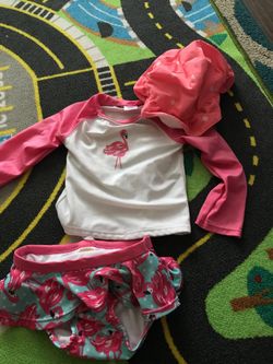 18-24 month bathing suit and hat