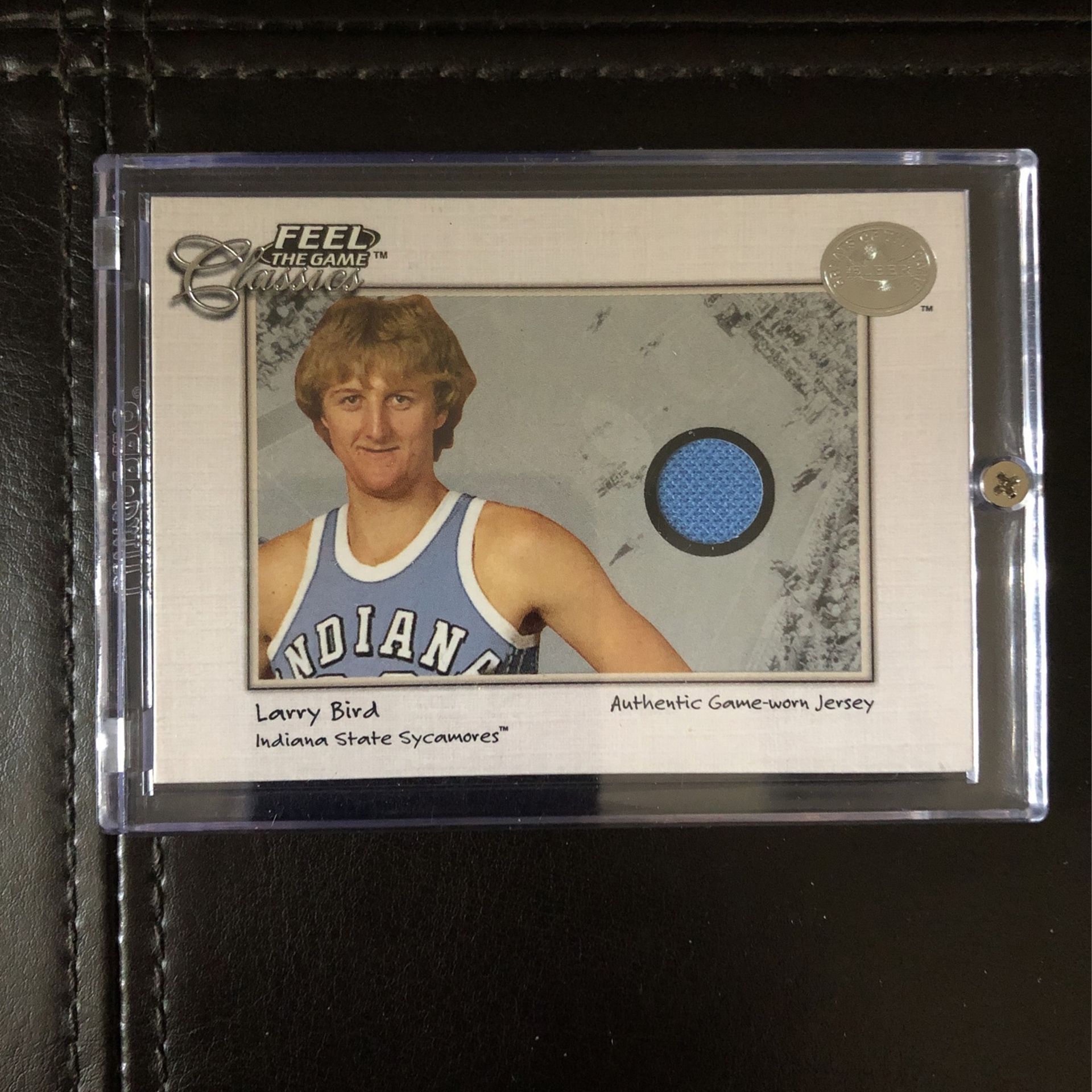 2001 Fleer Larry Bird Feel The Game Classics Jersey Insert Card