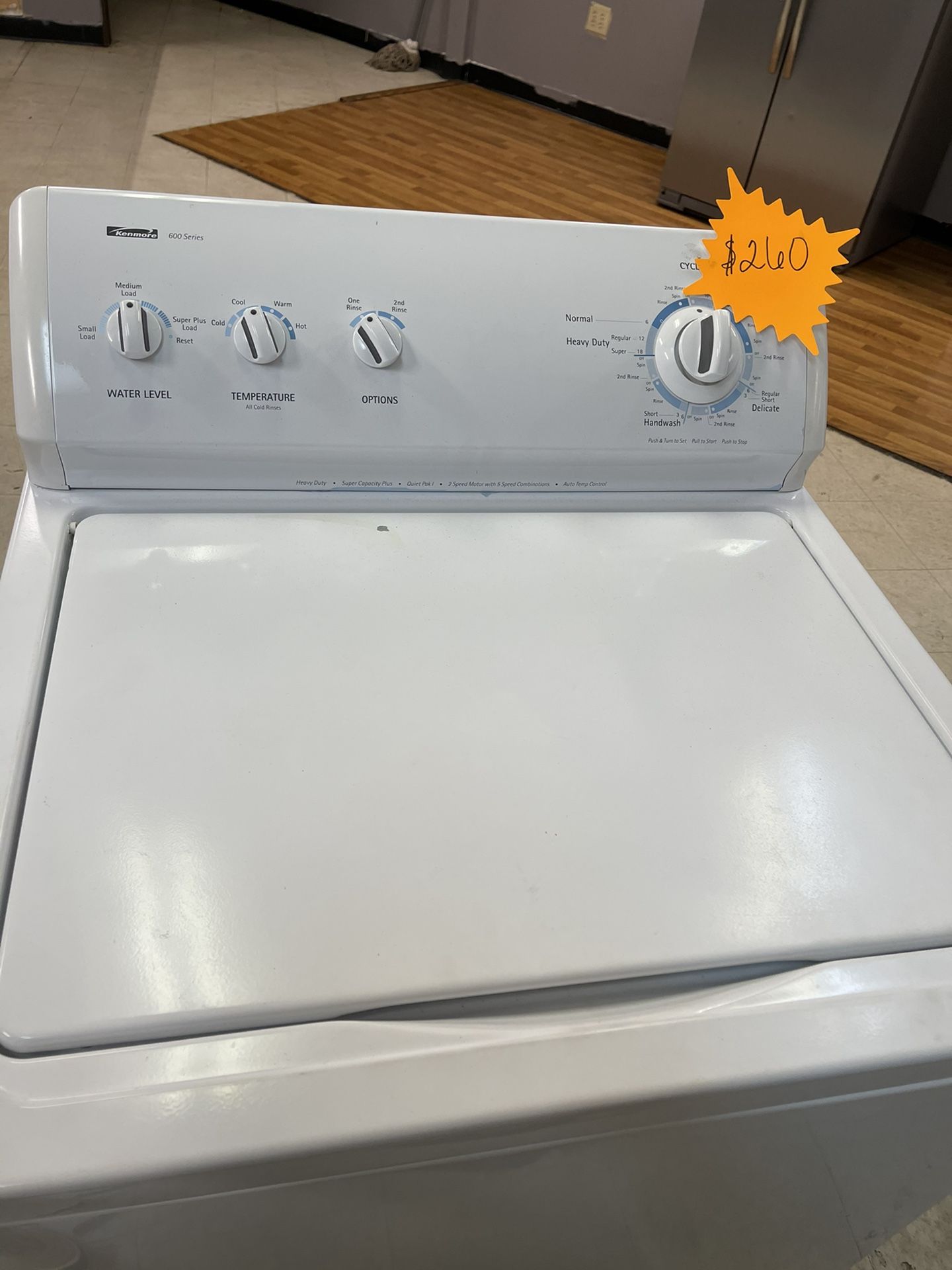Kenmore Super plus Capacity Washer