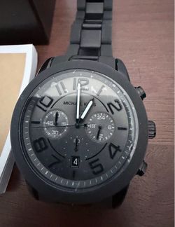 MK MENS WATCH STAINSTEEL BLACK $90