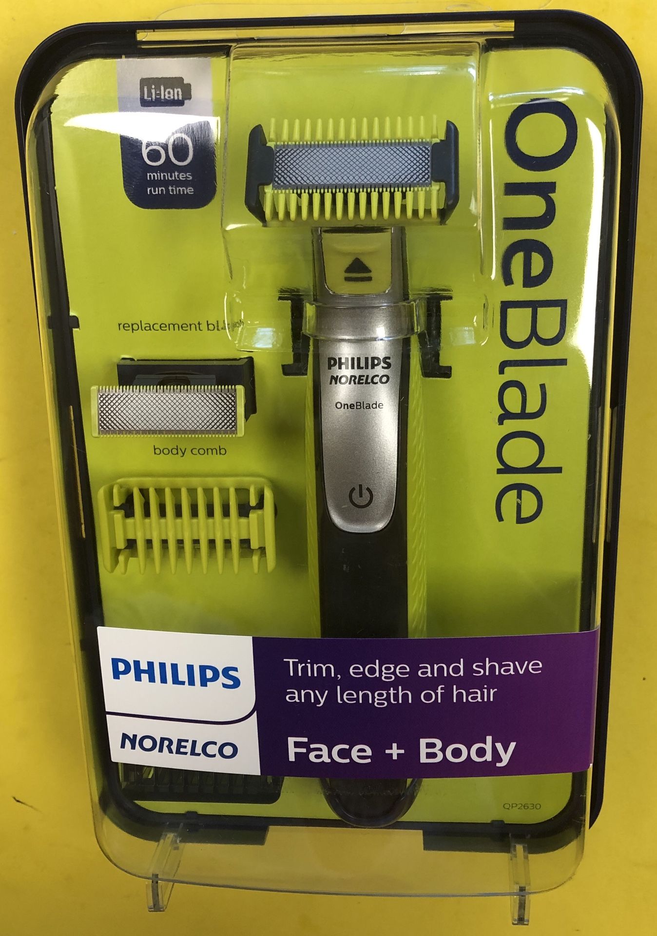 Philips Norelco OneBlade Face + Body Hybrid Electric Trimmer and Shaver - QP2630/70 - BRAND NEW NEVER BEEN USED