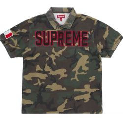 Supreme Twill Polo Shirt Camo 2025