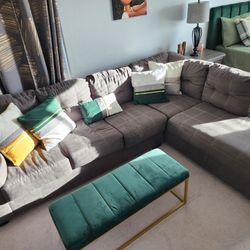 Grey Sectional In PERFECT Condition!!!