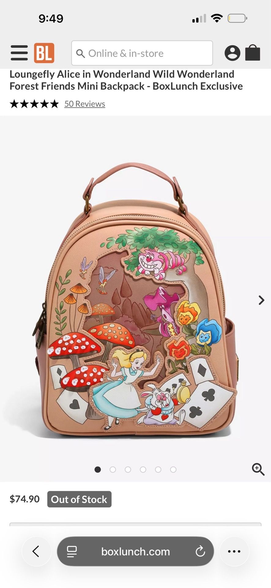 Alice in wonderland Loungefly