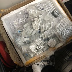 Apple And Samsung Chargers And Head Phones Whole Box For 100 