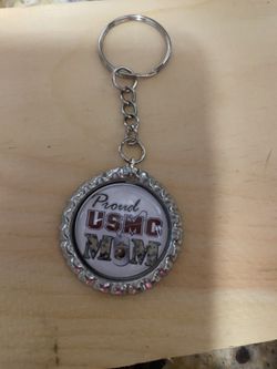 USMC mom keychain