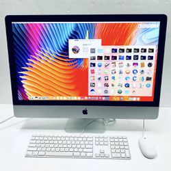Apple iMac Retina 5K Slim 27in. Late 2015 A1419 32GB 3.12TB Fusion Drive Core i7 4GHz With Keyboard & Mouse Grade A