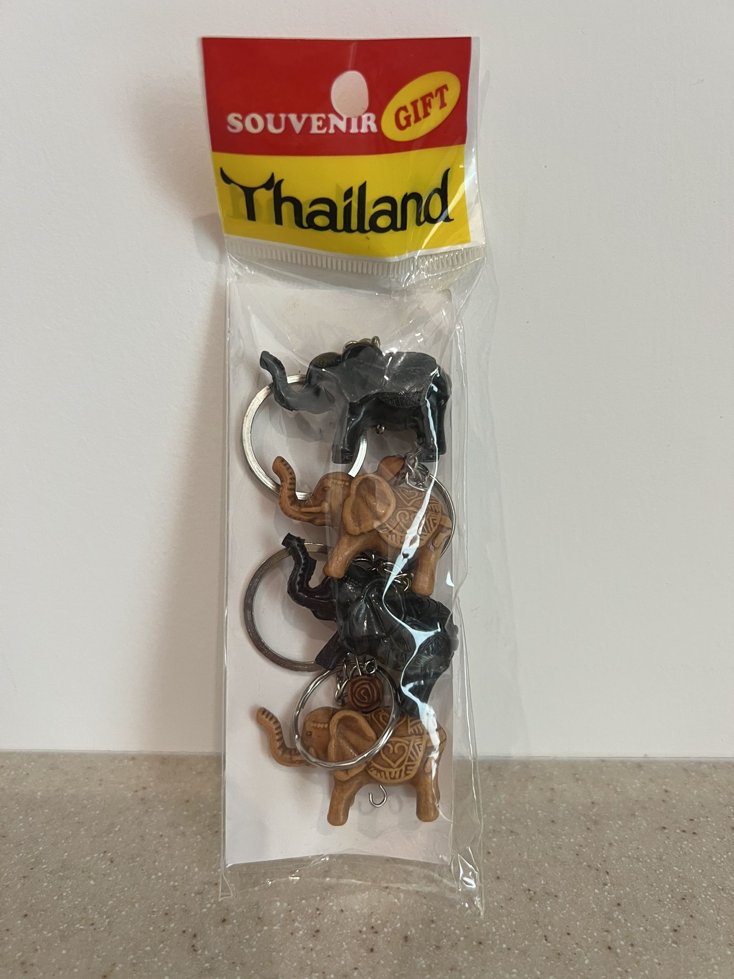 4 New Elephant Keychains