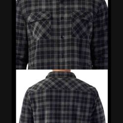 Men’s Winter Pocket  Shirt Jacket Flannel Print Size:XL $30 Each 