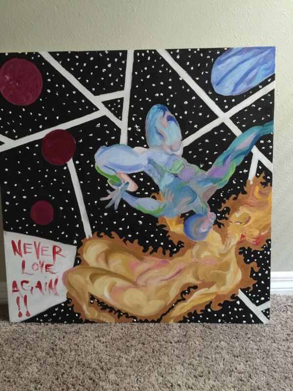 Silver surfer wall decor
