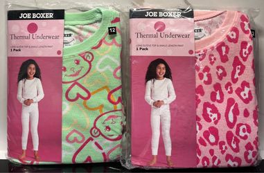 2 New Pairs Girls size 12 Joe Boxer Thermal Underwear